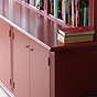 Rode boekenkast, klik voor vergroting